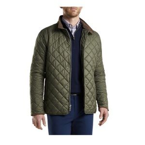 Peter Millar Quilted Travel Coat - Olive
